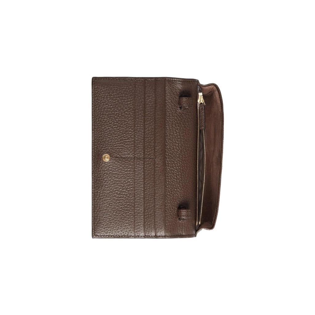 Gucci Ophidia Classic Monogram Print Snap Closure Adjustable Shoulder Strap Canvas And Leather Crossbody Wallet Women Wallet 723619-96IWG-8745