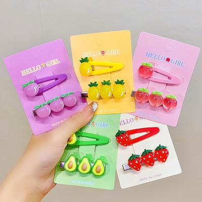 2PCS Neue Nette Funkelnde Erdbeere Kinder Haarnadeln Kinder Headwear Baby Haar Clips Kopfschmuck Haar Zubehör