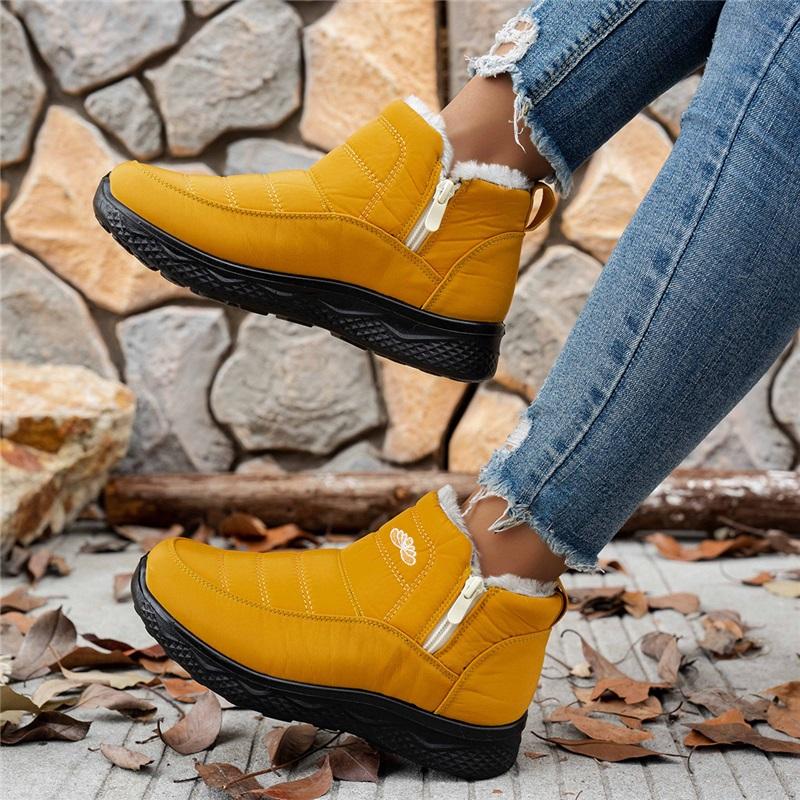 Ανδρικά Και Γυναικεία Χειμερινά Βελούδινα Παπούτσια Βαμβακερά με Χοντρή Σόλα Μπότες Χιονιού