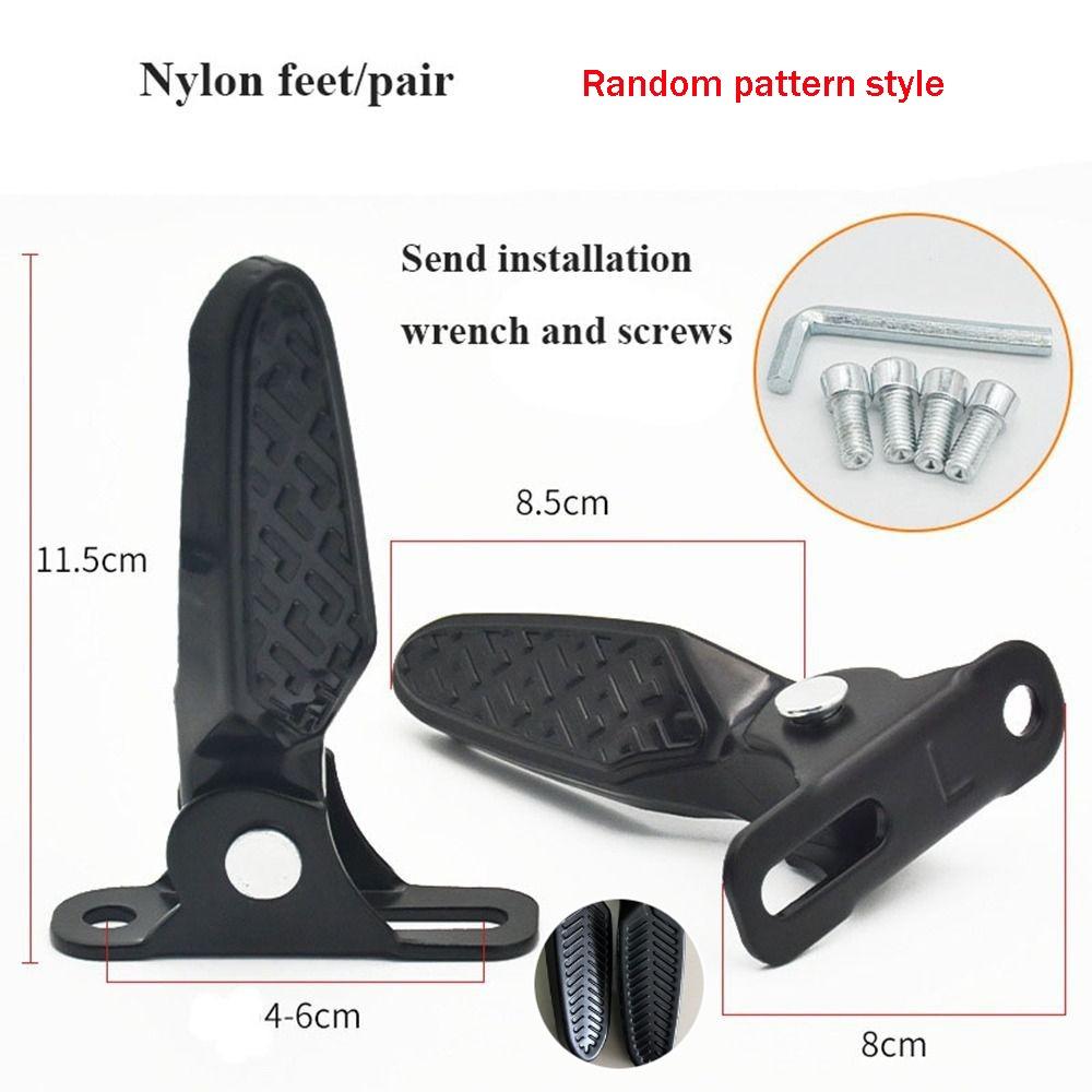 1pair 3 Styles Electric Vehicle Aluminium Alloy Foot Rest Pedal General Electric Vehicles