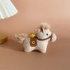 Funny Creative Yuanbao Pony Pendant Mascot Dolls Cute Stuffed Animal Keyring Kawaii 12cm Chinese New Year Gift Birthday Gift