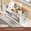 Kitchen Countertop Storage Rack Multi-Purpose Rag Drain Holder Stable Non-Slip Organizer for Dishcloth Sponge Storage