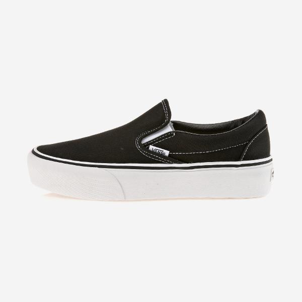 

Слипоны на платформе Vans Classic - BlackVN00018EBLK, туфли на плоской подошве