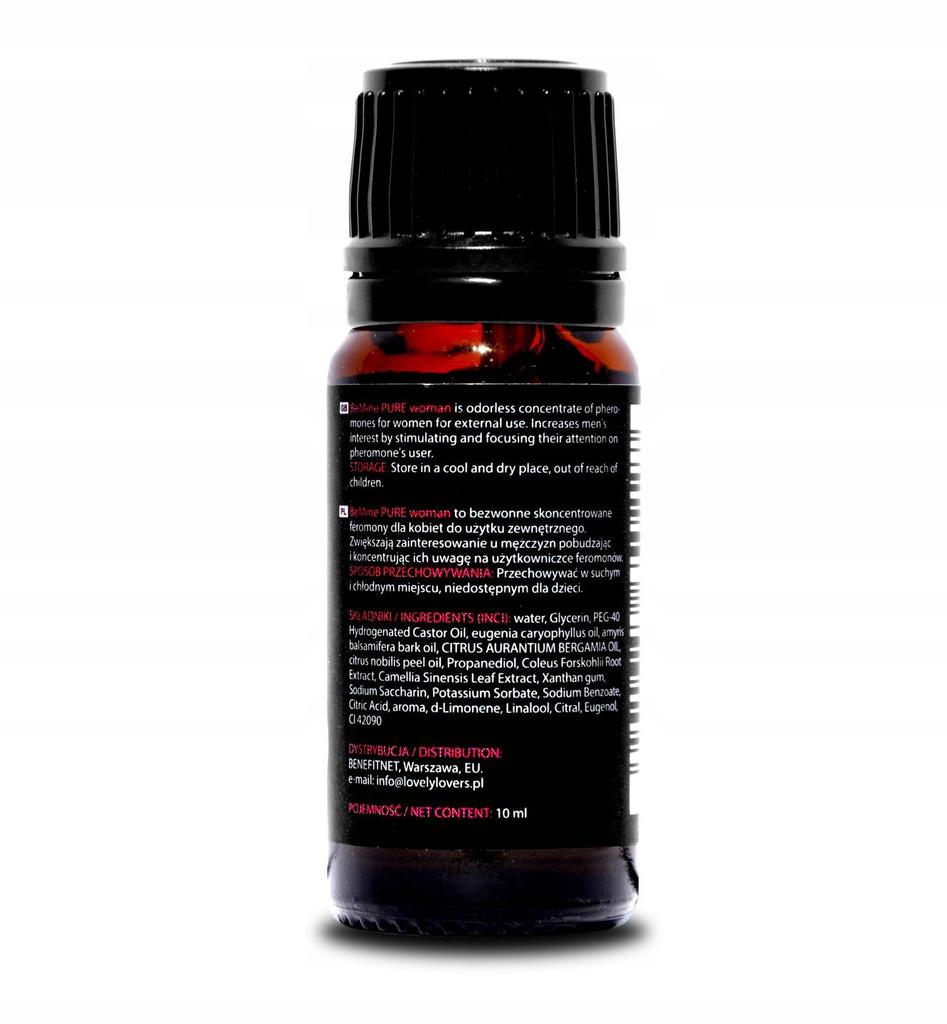 BeMine Pure – geruchloses Pheromonkonzentrat für Frauen 10 ml