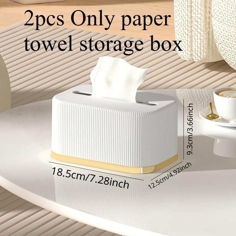 1/2 ks Stolní krabička na kapesníky Multifunkční krabička na kapesníky Plastový materiál Domácí krabička na kapesníky Dekorativní potřeby