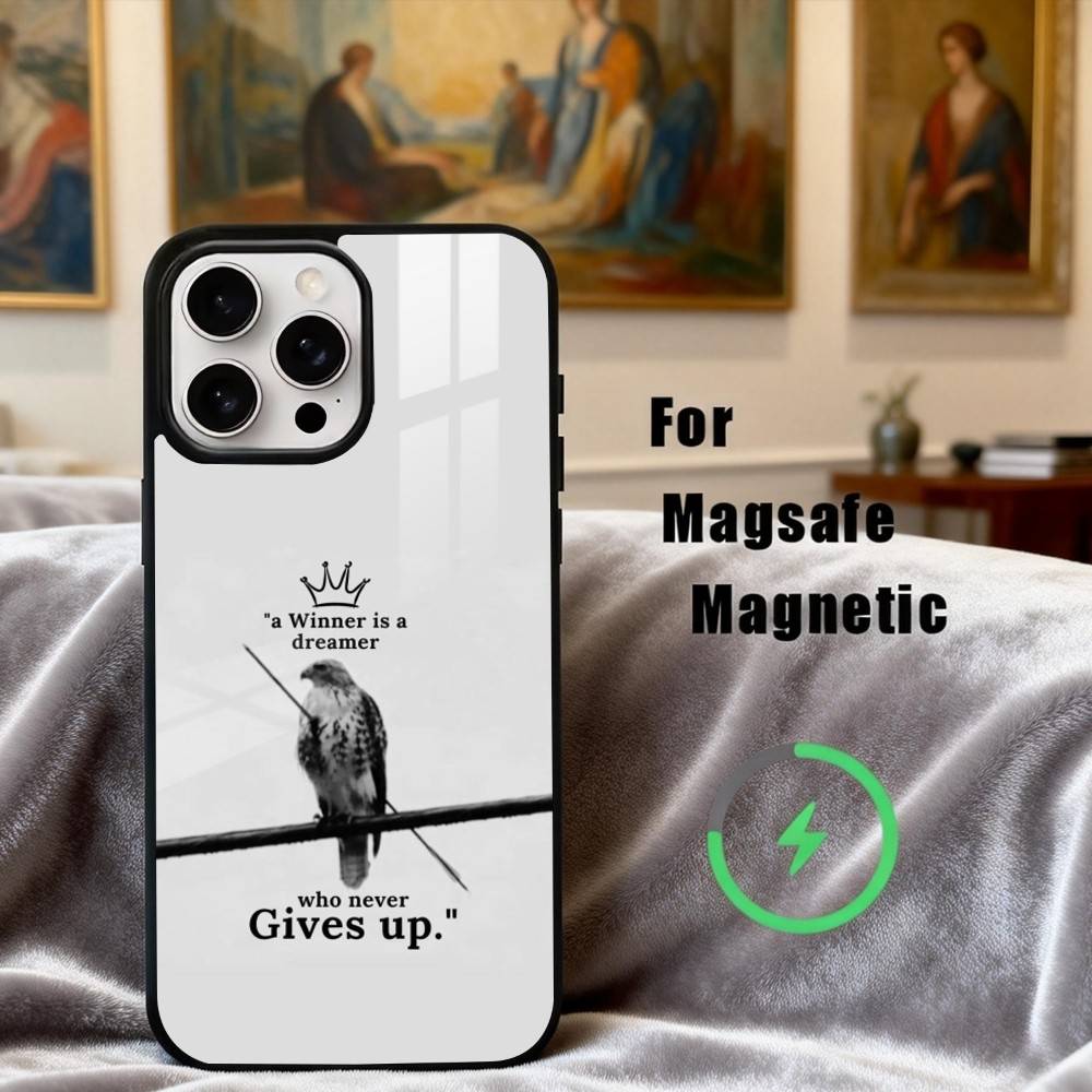 N-Never G-give U-up  Phone Case For iPhone 17,16,15,14,13,12,Plus,Pro,Max for Magsafe Magnetic Wireless Charging