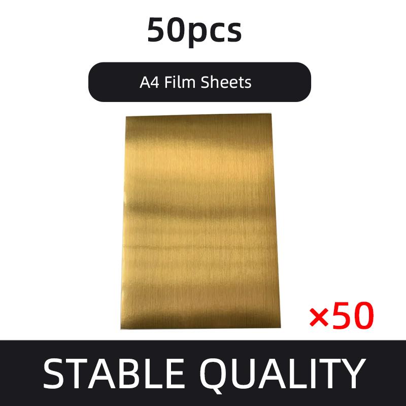 

A4 UV DTF A Film UV DTF Transfer Stickers Gold Film Sticker for Tablebed Printer UV Stickers A4 Film Sheets