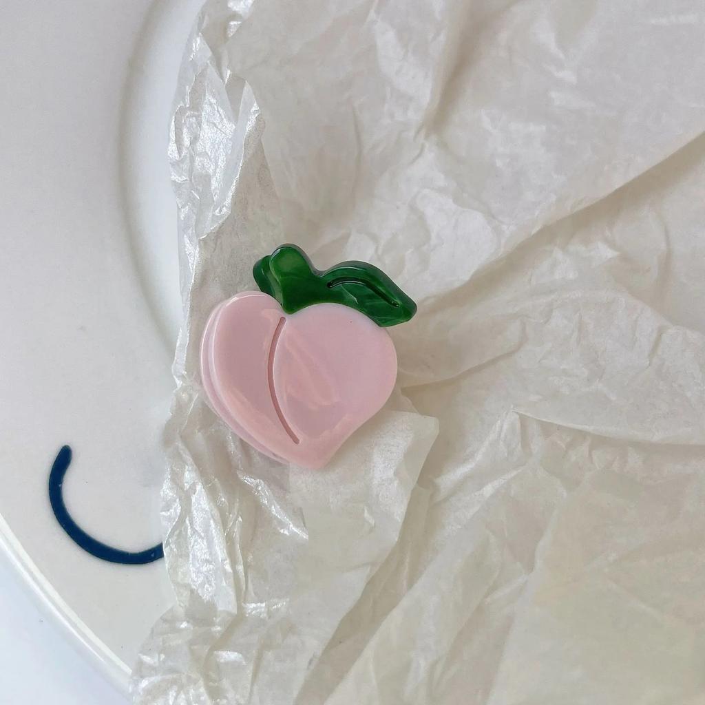 Cartoon Fruit Grabber Cute Strawberry Lemon Cherry Acetate Hair Clip Grape Bangs Crushed Hair Clip Top Clip Hair Accessory