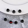 50 Peças Tampas de Parafuso de Dobradiça Plástico 10mm Porta de Armário Janela Tampa Decorativa Ocultar Placa de Dobradiça Parafuso Tampas Preto