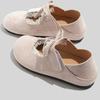 Retro Lace Closed Toe Half Slippers Outdoor Flat Shoes Slip-on Women's Shoes