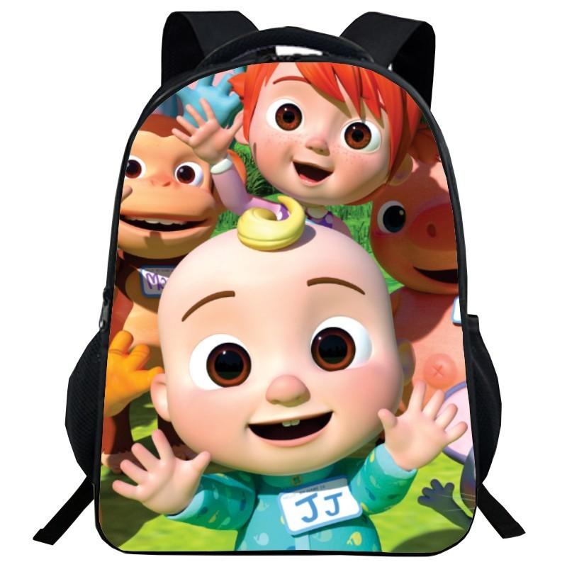 Cocomelon Backpack Children School Bags Durable Cartoon Lankybox Schoolbag For Kids