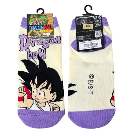 Small Planet Women's Dragon Ball Son Goku Kamae Socks, Sizes 23-25cm