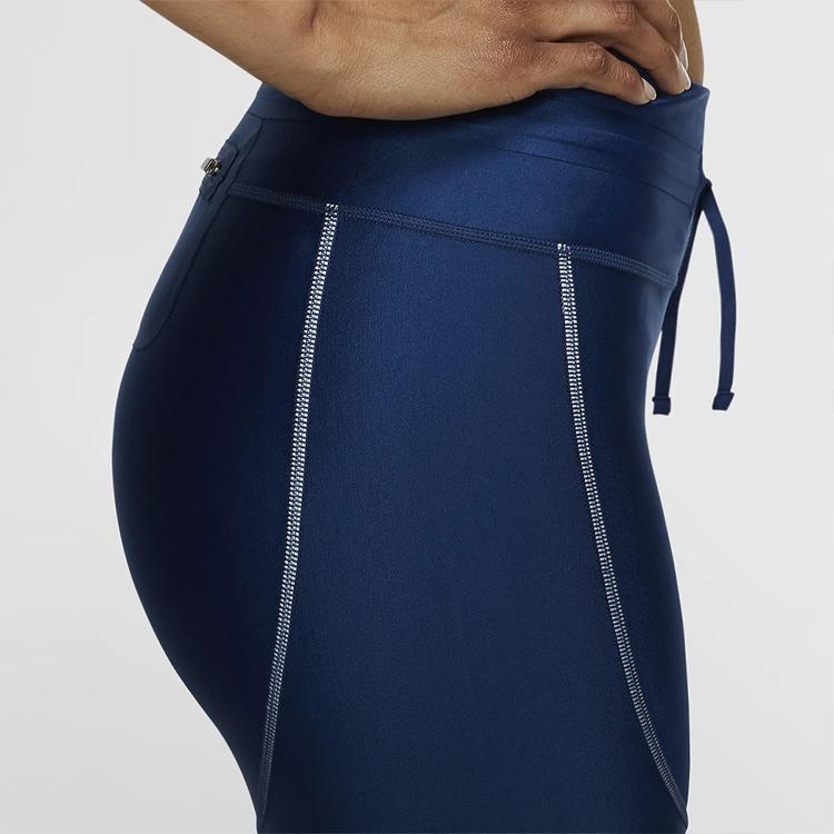 Nike Solid Color Running Compression Shorts Women shorts Blue BV3838-411