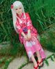 [Milky Time] Eromanga Sensei Izumi Sagiri Yukata Cosplay Costume with Wig, Red, Halloween, Kimono