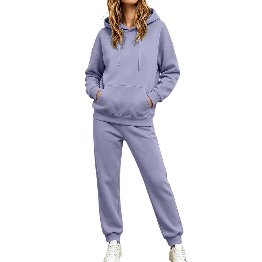 Women's Loose Fit Hoodie and Jogger Pants Set Casual Comfortable Two Piece Matching Outfit