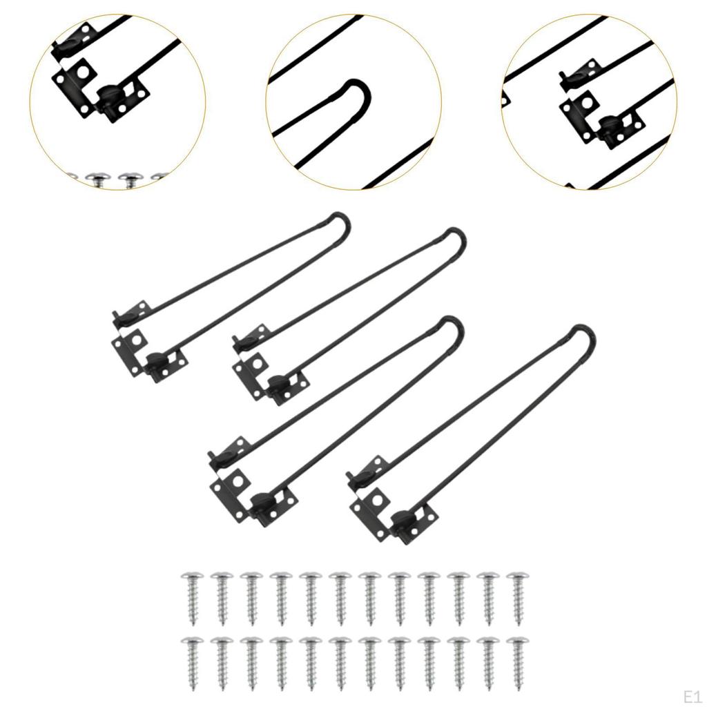 4 kusy skládací stolní nohy Venkovní Snadná instalace Heavy Duty Přenosný Stabilní pro