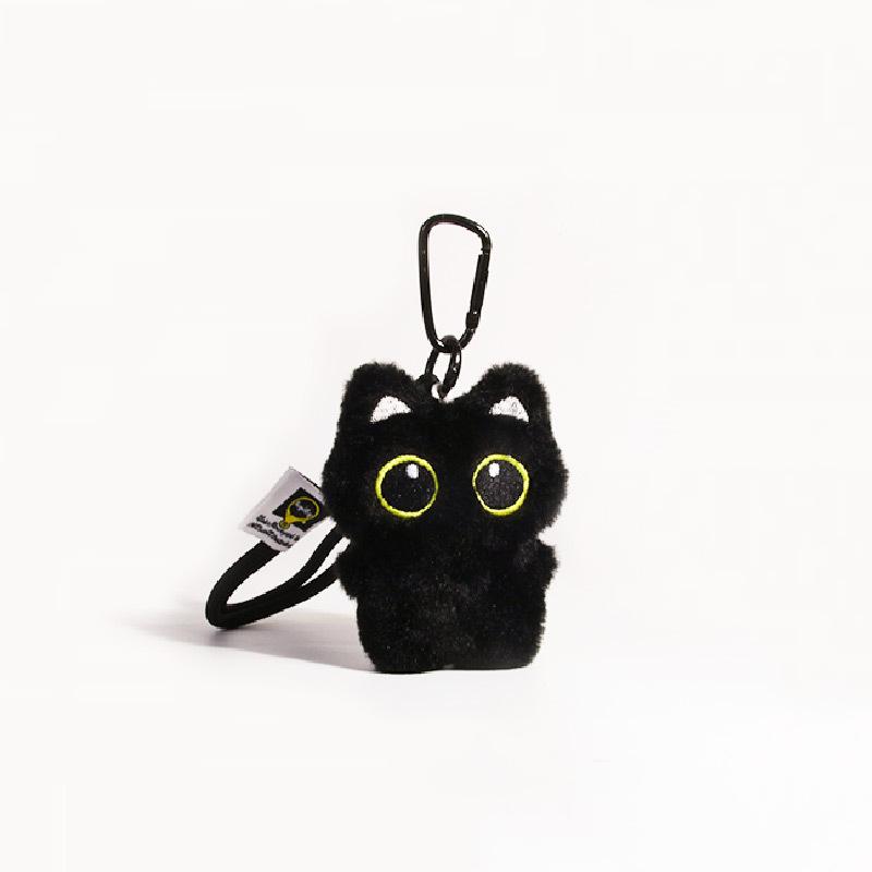 

Креативный панк плюшевый кулон черная кошка милая маленькая кукла котенок брелок изысканные аксессуары для украшения сумки подарки для пары