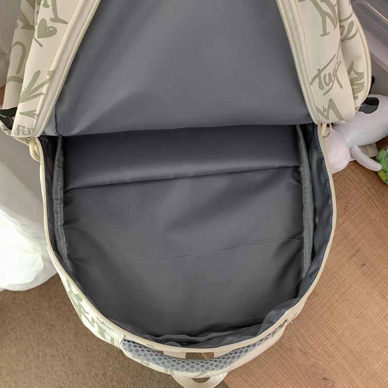 Schoolbag Women's Contrast Junior High School Students High School Students Backpack Travel Bag