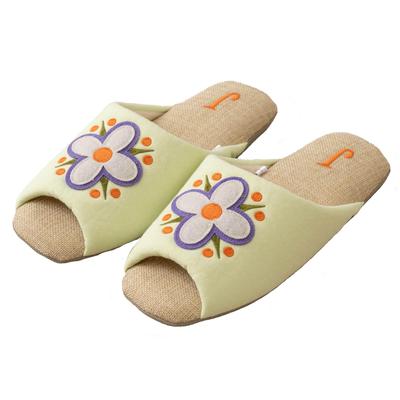 Hokomomola Senko Salmon Approximately 47145 Slippers, 22-24cm, Green,