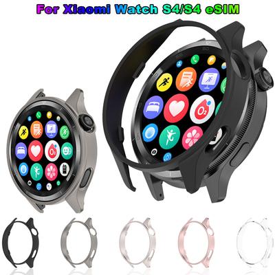 PC Hollow Case For Xiaomi Watch S4 Protector Samrt Watch Strap Cover Bumper For Xiaomi Watch S4 Protective Shell Cases