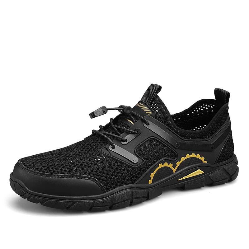 

Мягкие Нескользящие Мужские Кроссовки Уличная Летняя Мужская Обувь Дышащие Мужские Повседневные Лоферы Для Отдыха Ходьбы Сетчатая Обувь Сквозные Балетки 46 чёрный