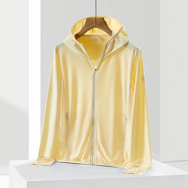 UPF50+ Ultradünne Eisseide Sonnenschutzjacke für Damen & Herren - Schlankmachend, Atmungsaktiv, UV-Schutz