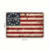 Vintage Metal Sign 4th of July Flag Decor Retro Patriotic Wall Art