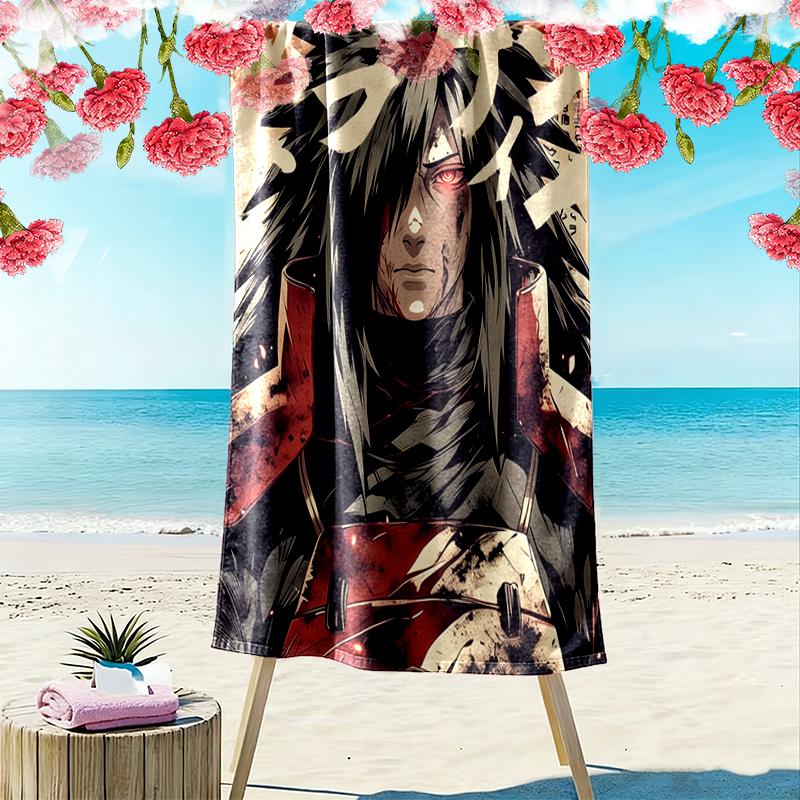 1pc naruto Beach Towel, Multi-functional Beach Towel for Outdoor Activities Beach Swimming and Travel
