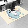 Charming Bunny Star Chair Mat Office Carpet for Home Decor, Suitable for Living Room, Bedroom, and Various Rooms