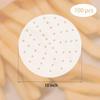100 Pcs Perforated Bamboo Steamer Liners, Dumpling Steam Paper, 10 Inch Round Anti-Stick Steamer Paper for Bamboo Steamer, Metal Steamer (White)