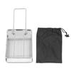 Folding Toaster Stainless Steel Versatile Mini Portable Toaster for Bread Sausages Picnic Camp