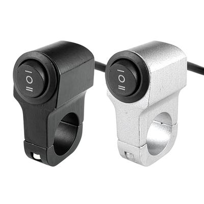 22mm 7/8in Aluminum Alloy Motorcycle Handlebar Headlight Switch Three-position Waterproof 12V Fog Spotlight Switch