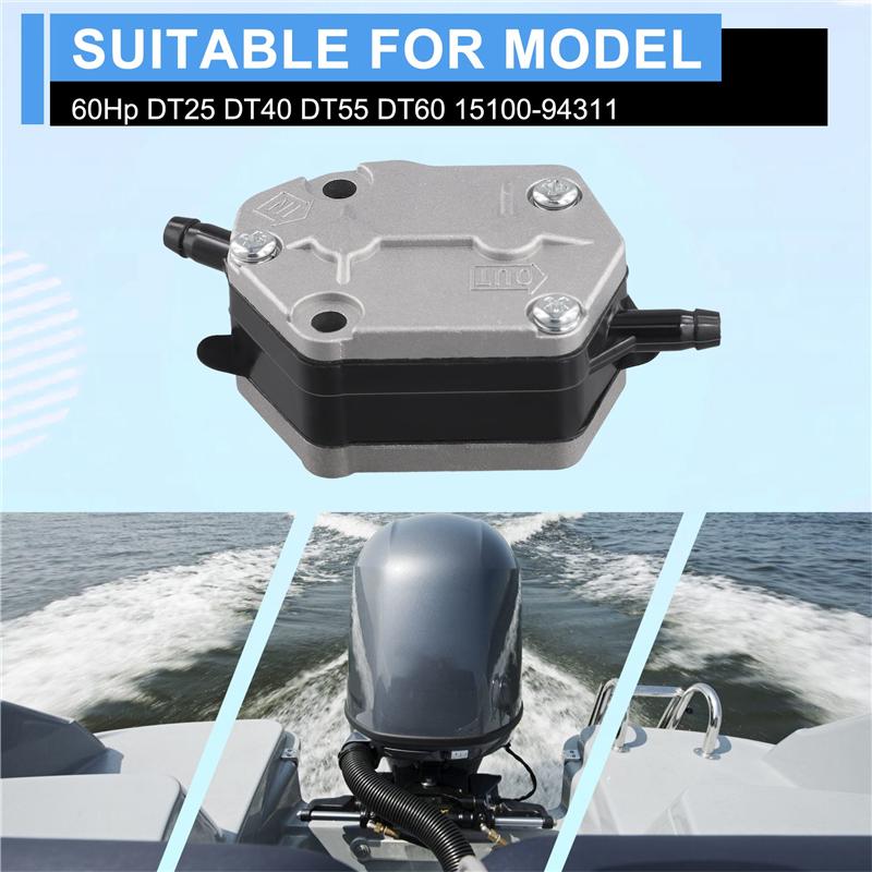 A03Z-1 Pcs Fuel Pump Assembly For Suzuki Outboard 60Hp DT25 DT40 DT55 DT60 15100-94311