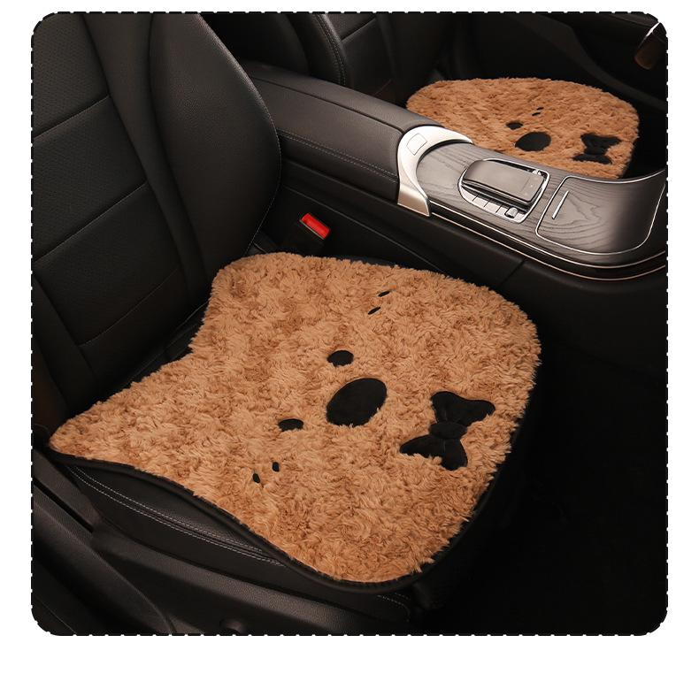 Cartoon Winter Plush Heated Seat Cushion with USB for Car or Office