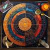 Universe Planet Pattern Astrology Tablecloth Tarots Divinations Tablecloth Altars Cloth Divinations Board Game Accessory