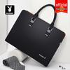 PLAYBOY Men's Leather Business Laptop Messenger Bag