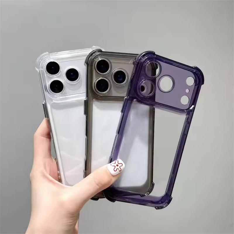 Luxury Shockproof Transparent Phone Case For iPhone 17 Pro 16 15 14 13 12 11 17 Pro Max 17 Air Clear Soft Bumper Cases Cover