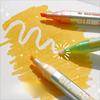 6pcs Dual-Tip Highlighters Set Erasable with Eraser & Glitter Tips Soft Highlighter for Journaling & Marking