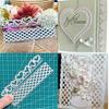 2pcs/set Heart Grid Stripe Border Die Cuts For Card Making, Cutting Dies, Metal Die Cutting Mold, Scrapbooking Dies, DIY Etched Embossing Stencil