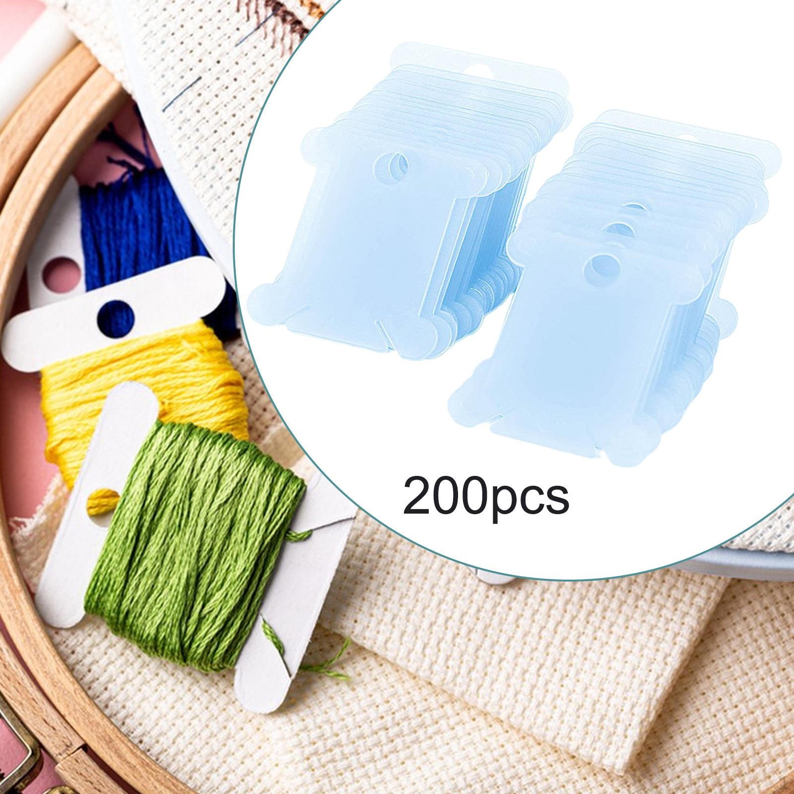 

200 шт., нитки для вышивки, держатель для вышивки, органайзер для самостоятельного изготовления, катушка, намоточная доска синий