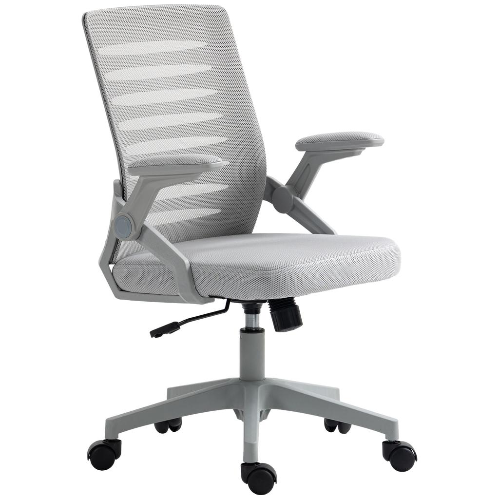 44-53.5cm Adjustable Height Work Chair, with Mesh Back - Grey