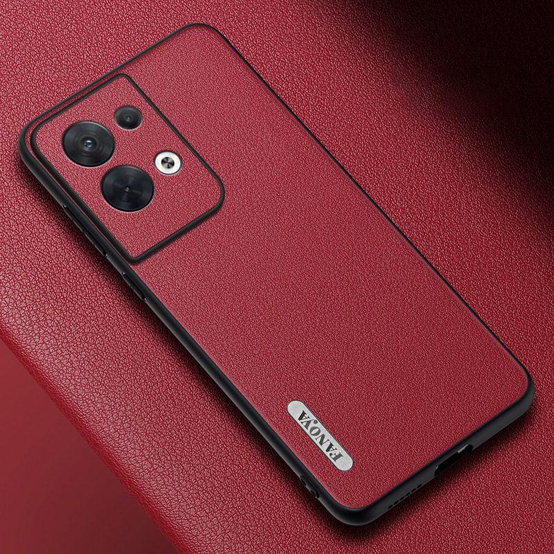 

Luxury Leather Case For OPPO Reno 8 9 Pro Plus 5G Back Cover Matte Silicone Protection Phone Case For OPPO Reno 7 Pro 7 SE Coque Reno 7 SE красный