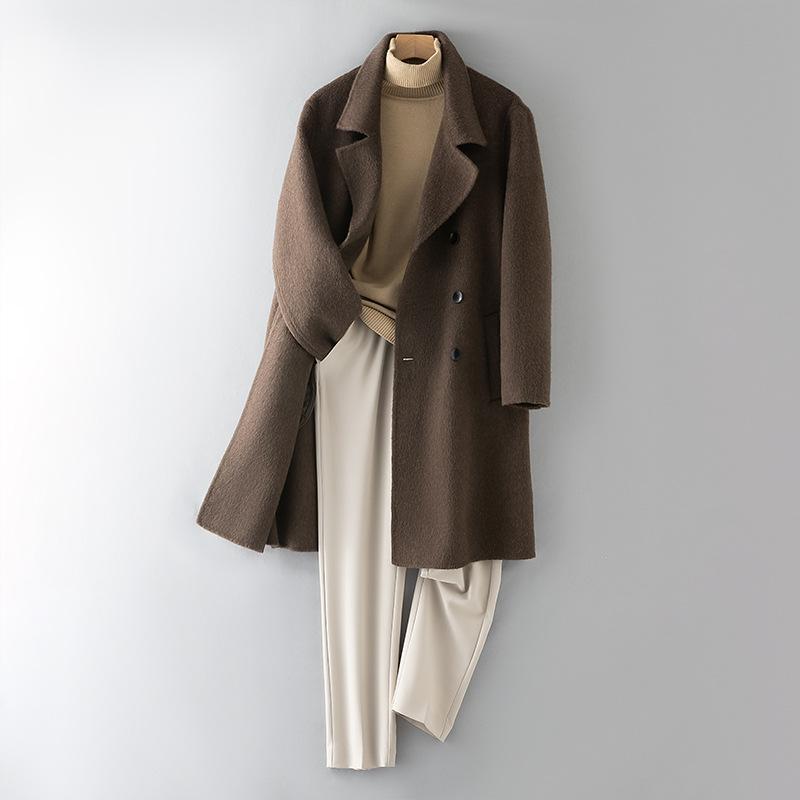 

Флисовое пальто, мужское шерстяное пальто высокого качества, двухстороннее повседневное шерстяное пальто 4XL