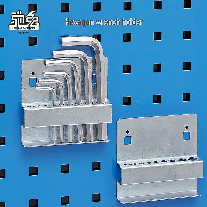 Stainless Steel Pegboard Rack & Hook Set for Tool Organization