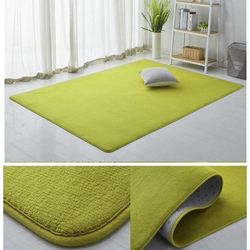 Fluffy Carpet For Living Room Nordic Low Pile Rug Children Bed Room Floor Carpets Window Bedside Home Decor Coral Fleece Carpet