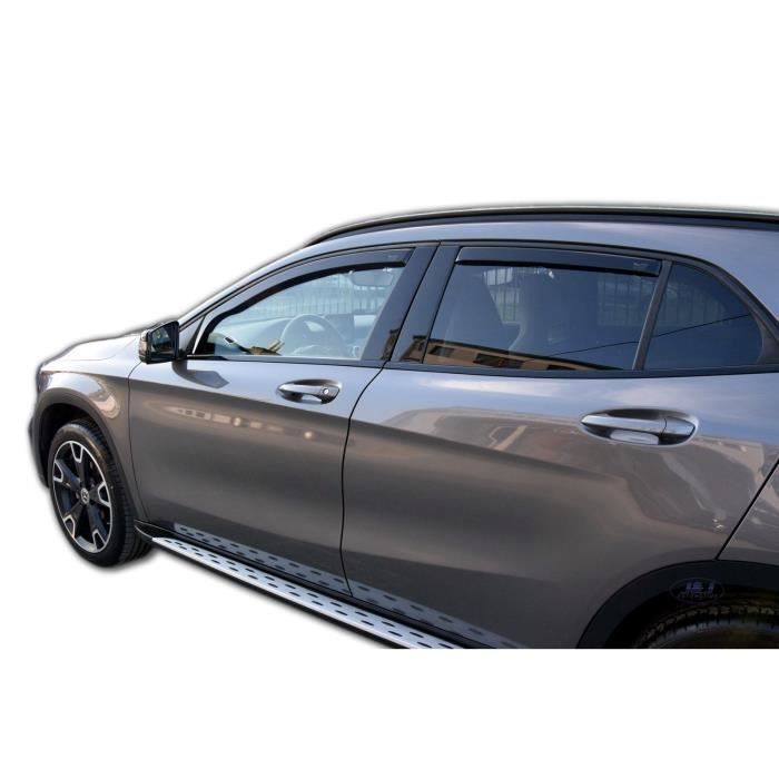 Déflecteurs d'air - J&J AUTOMOTIVE - Heko - Fumé - Pour Mercedes GLA X156 2013-2020 - Installation facile