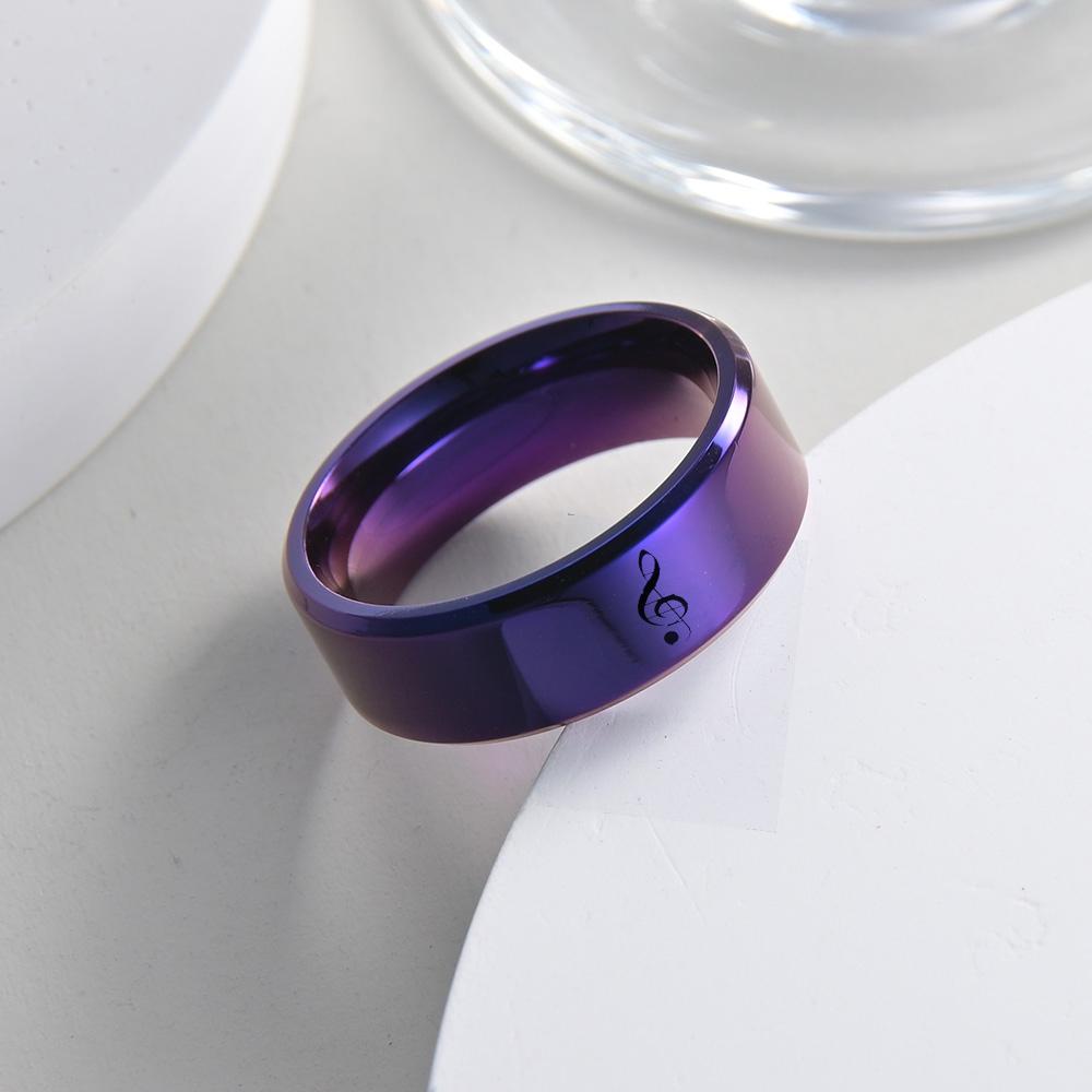 Purple Stainless Steel Finger Rings Cute Panda Ring For Men Women Animal Ring Wholesale Dropshipping