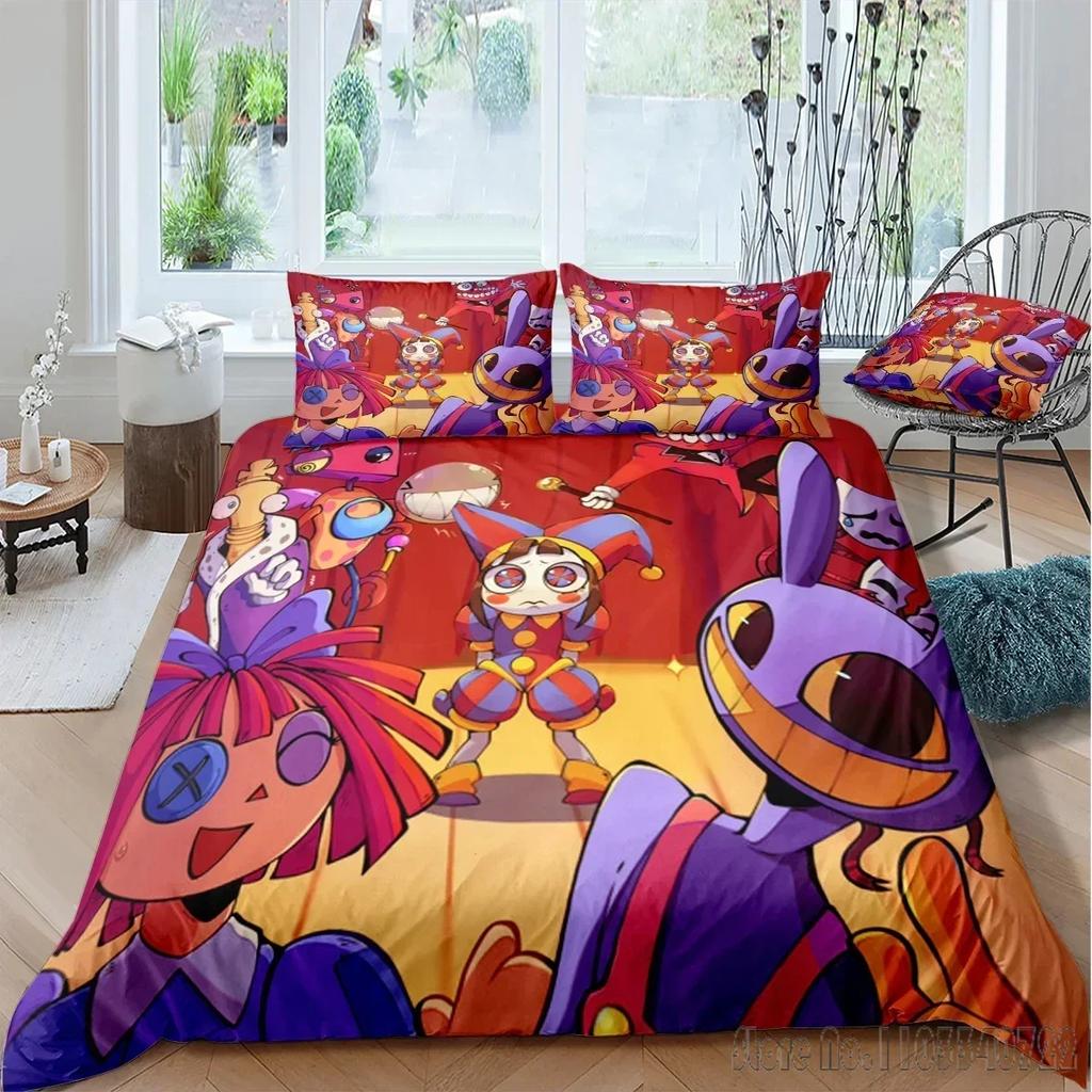 Ravissant ensemble de housse de couette imprimée en 3D Princesse Pêche Housse de couette HD pour ensembles de literie pour enfants Linge de lit Décor de chambre