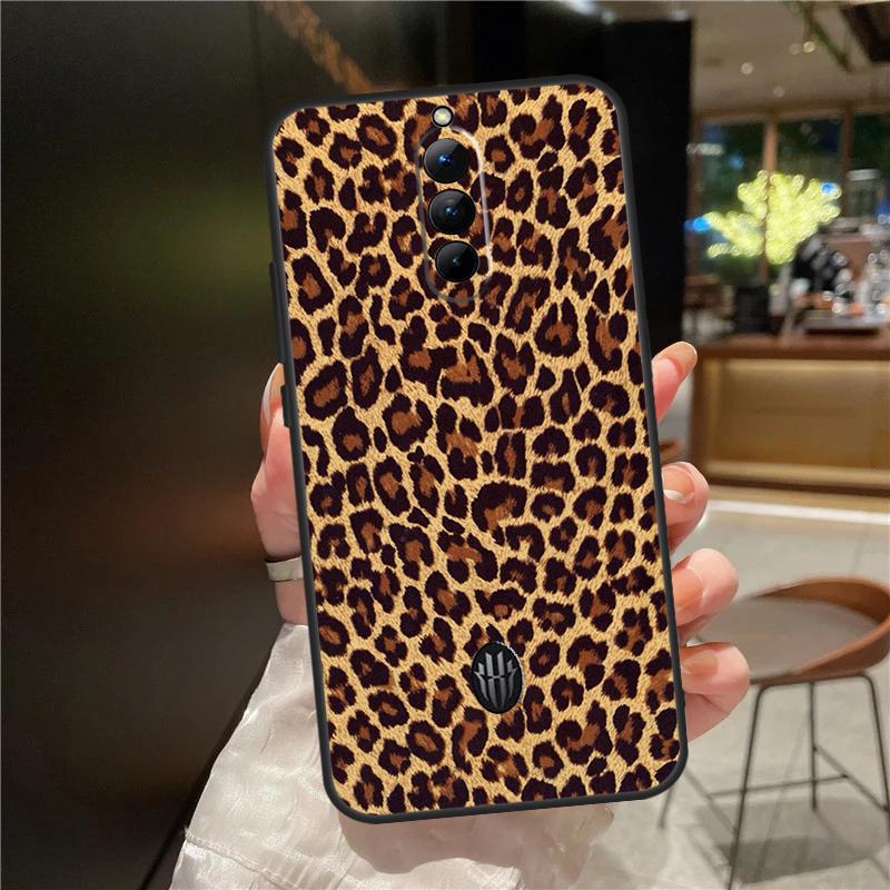 African Leopard Print Case For ZTE Nubia Red Magic 11 10 8 8S 9 9S 10S Pro Plus 6 7 6S 7S For RedMagic 10 Air Cover