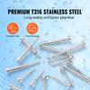 VEVOR 20 Pack Invisible Cable Railing Kit, T316 Stainless Steel 3.2mm Invisible Receiver and Swage Stud End for Cable Railing